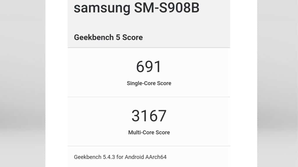 Galaxy S22 series: Exynos 2200 leaked Geekbench Score
