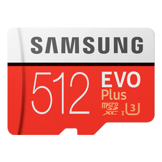 in evo plus microsd card with sd adapter 2020 mb mc512ha in frontred thumb 332461279