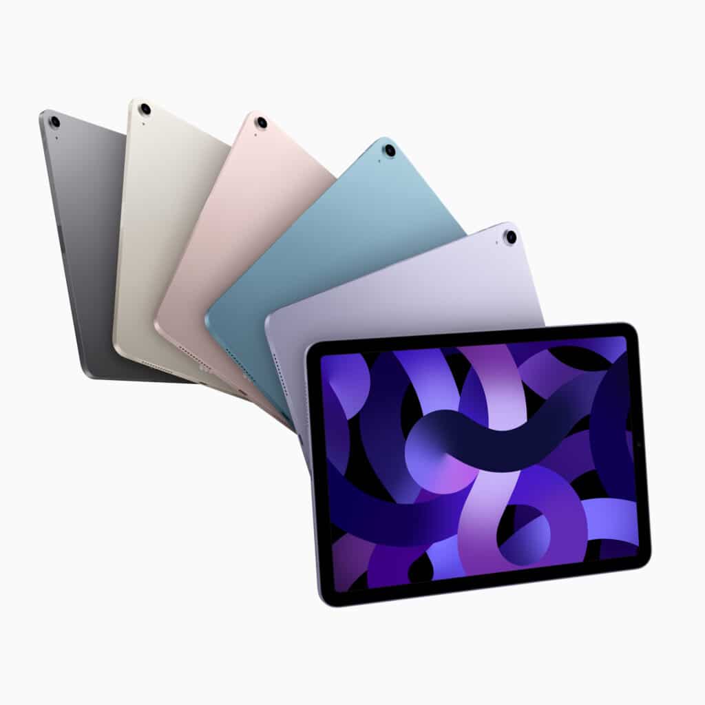 Apple iPad Air hero color lineup 220308 1