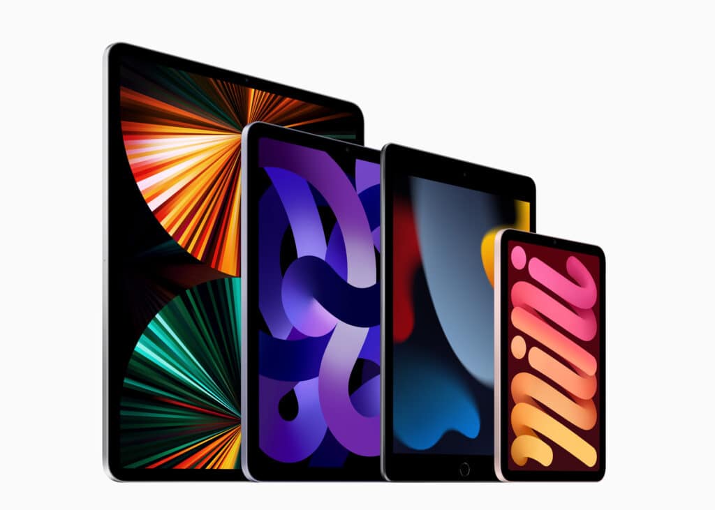 Apple iPad family lineup 220308