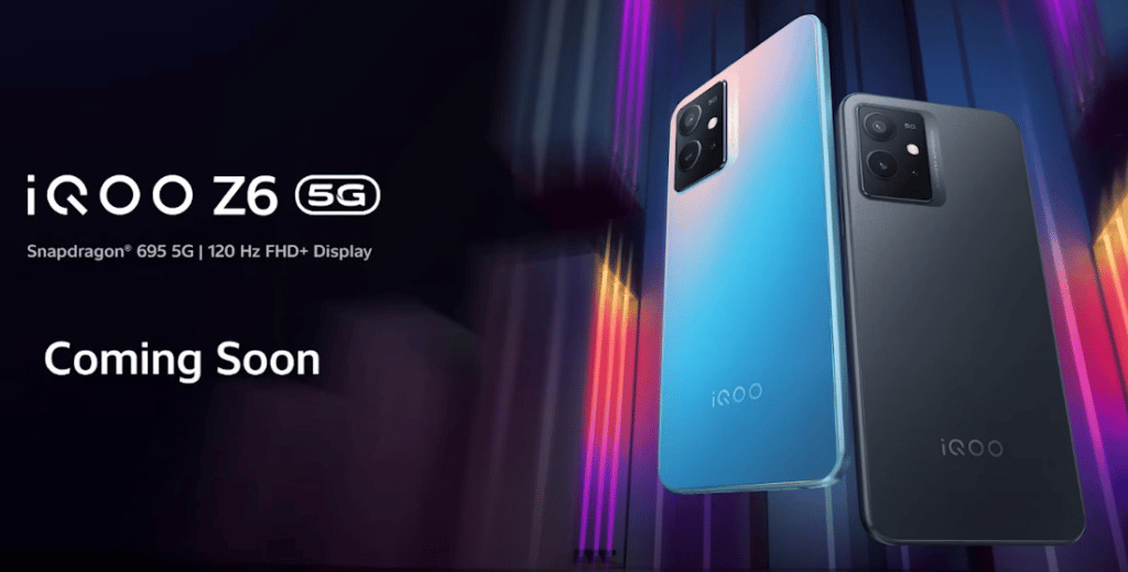 Upcoming iQoo Z6 5G