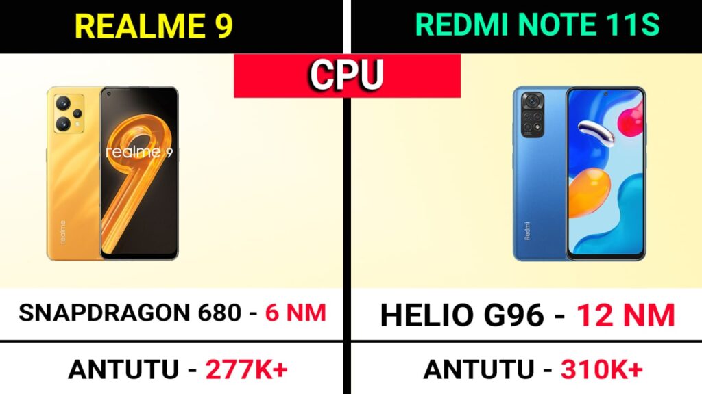 Redmi Note 11s vs Realme 9 4G