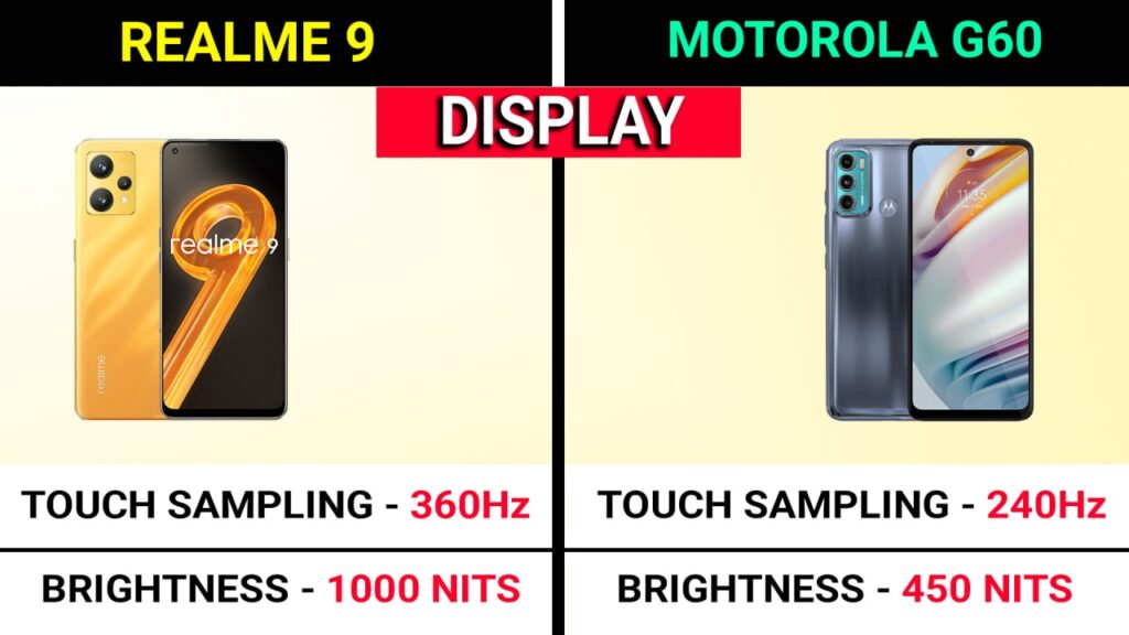 Realme 9 4G vs Moto G60
