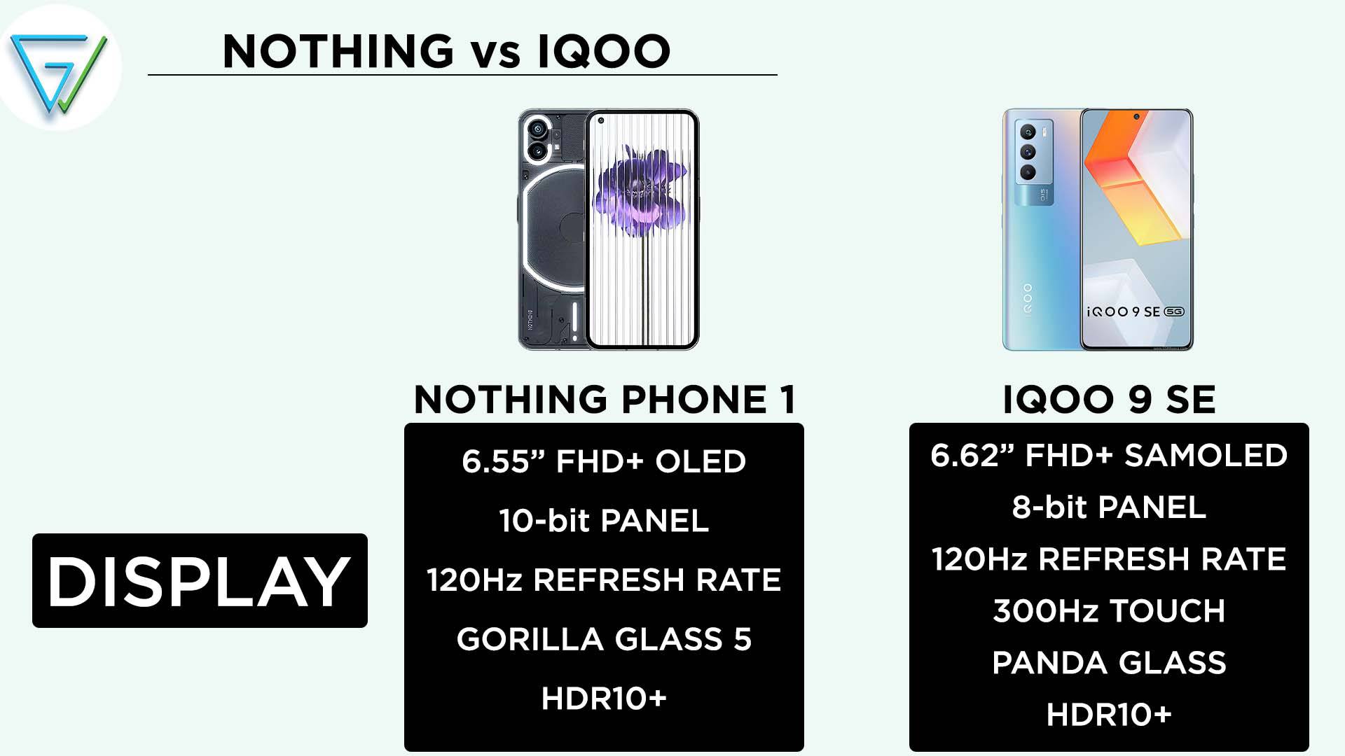 Nothing Phone (1) vs iQOO 9 SE