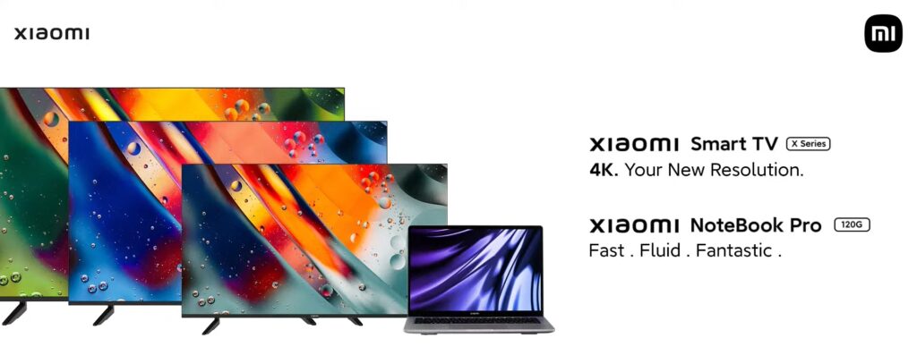 Xiaomi NoteBook Pro 120G & Xiaomi Smart TV X Series 4K