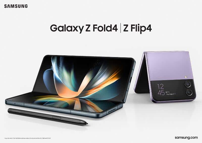 Samsung Galaxy Z Fold4 and Flip4 