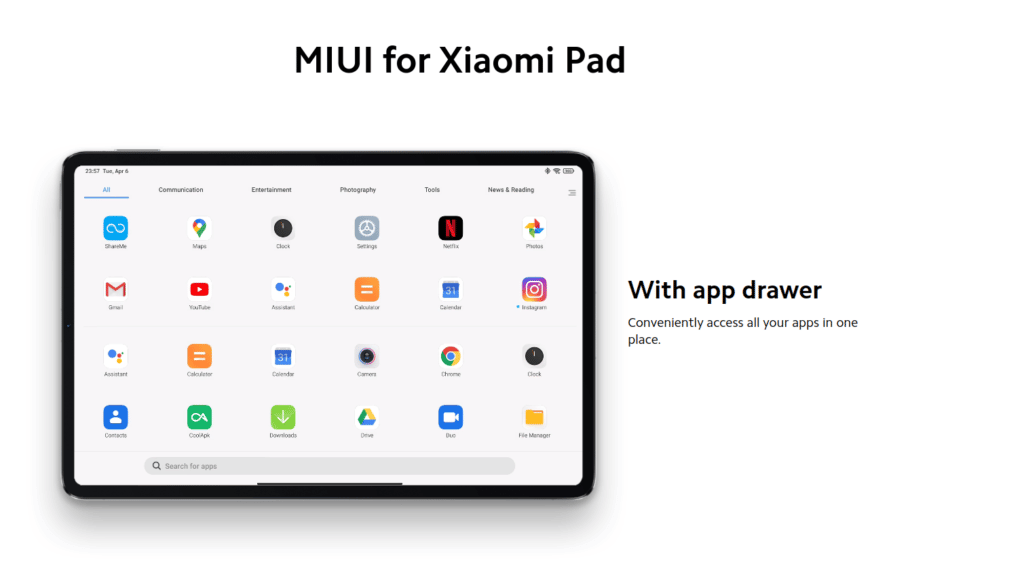 Xiaomi Pad 5 Pro MIUI