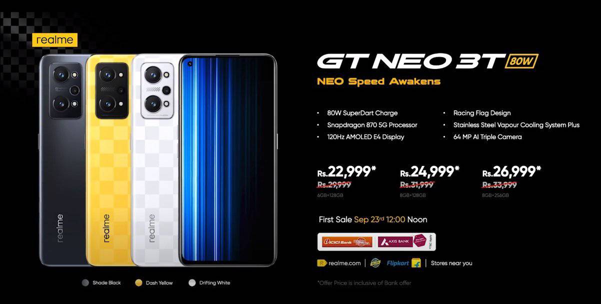 Realme GT Neo 3T India