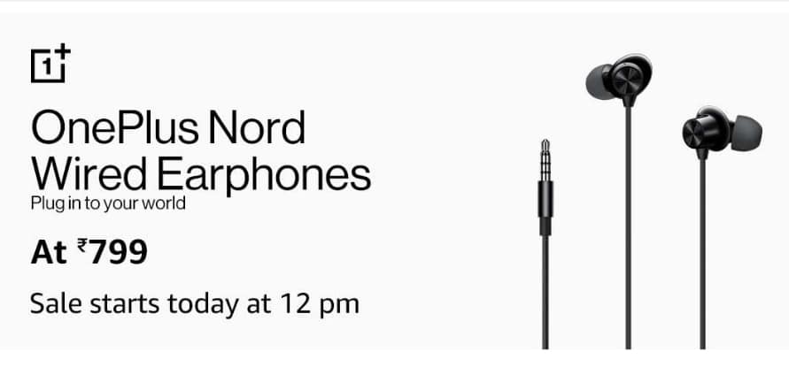 OnePlus Nord wired earphones 