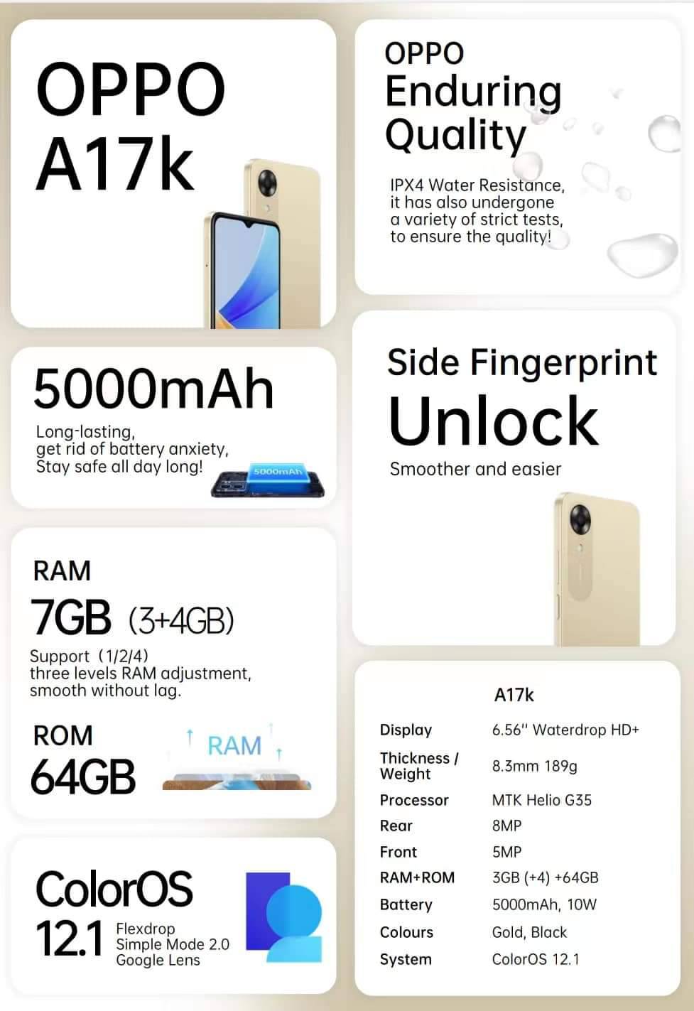 OPPO A17K