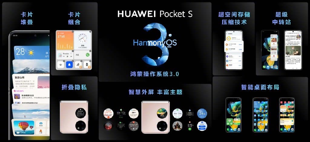 huawei pocket s harmony os 3