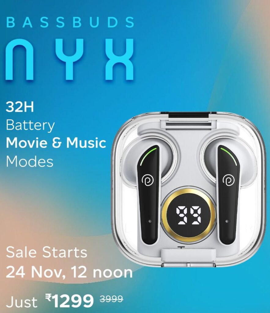 pTron Bassbuds NYX Pricing and Availability