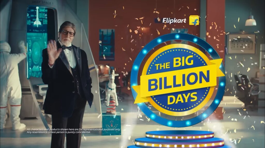 Amitabh Bachchan in Flipkart ad